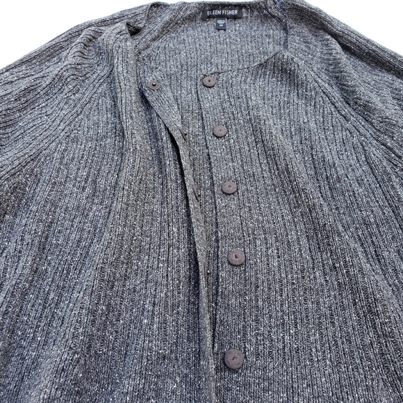 Eileen Fisher Long Cardigan Medium - Picture 4 of 5